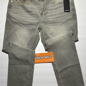 Men's True Religion Big Flap Gray Jeans